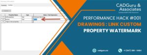 Performance Hack 001 Drawings Link Custom Property Watermark