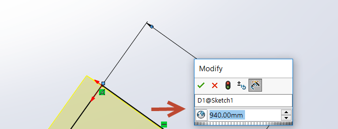 Modify - 940.00mm 