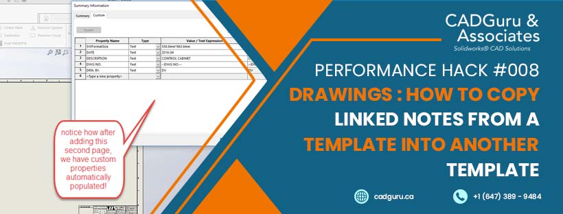 Performance Hack #008 : Drawings : How to copy linked notes from a template into another template