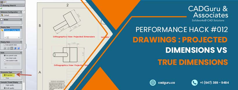 Performance Hack #012 : Drawings : Projected Dimensions Vs True Dimensions