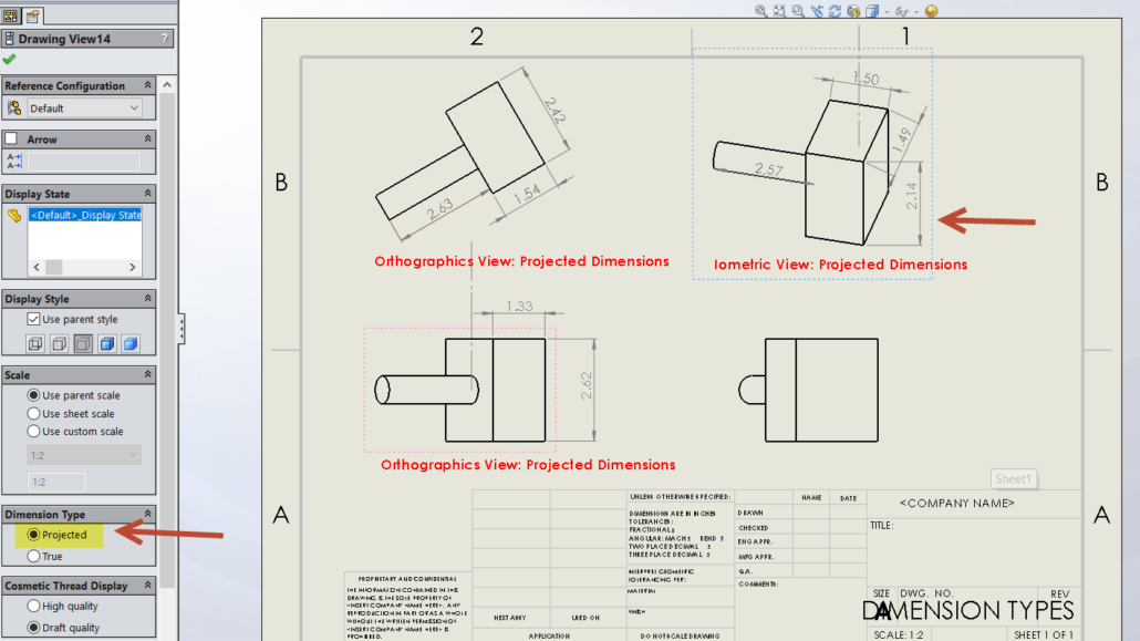 Performance Hack 012 Drawings Projected Dimensions Vs True Dimensions Cadguru Associates
