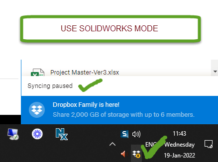 Use Solidworks Mode