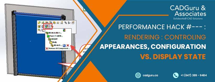 Performance Hack #025 : Rendering : Controlling Appearances, Configuration vs. Display State