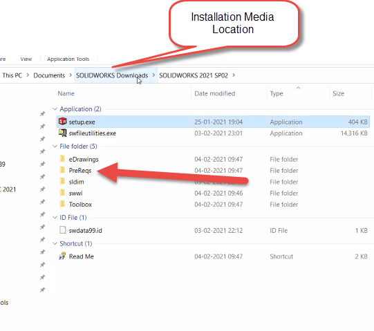 Installation Media Location